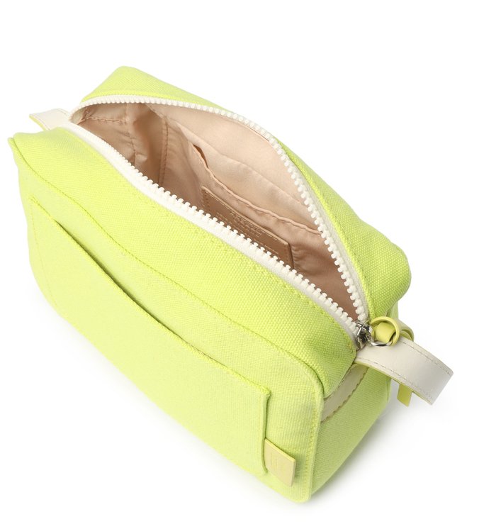 Bolsa Tiracolo Verde Lona Clara Pequena