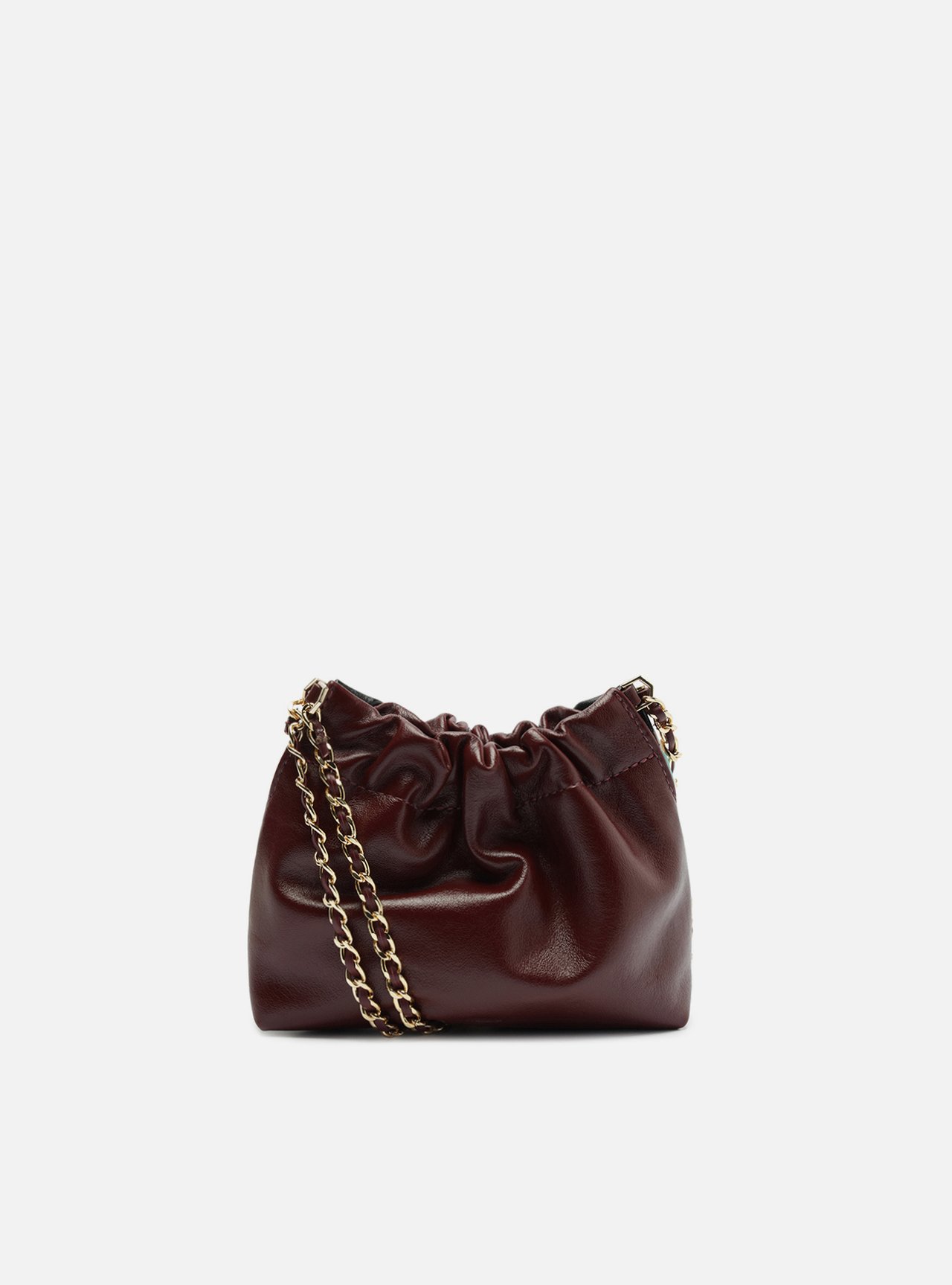 Bolsa Tiracolo Couro Multicolorida Pequena — foto 3