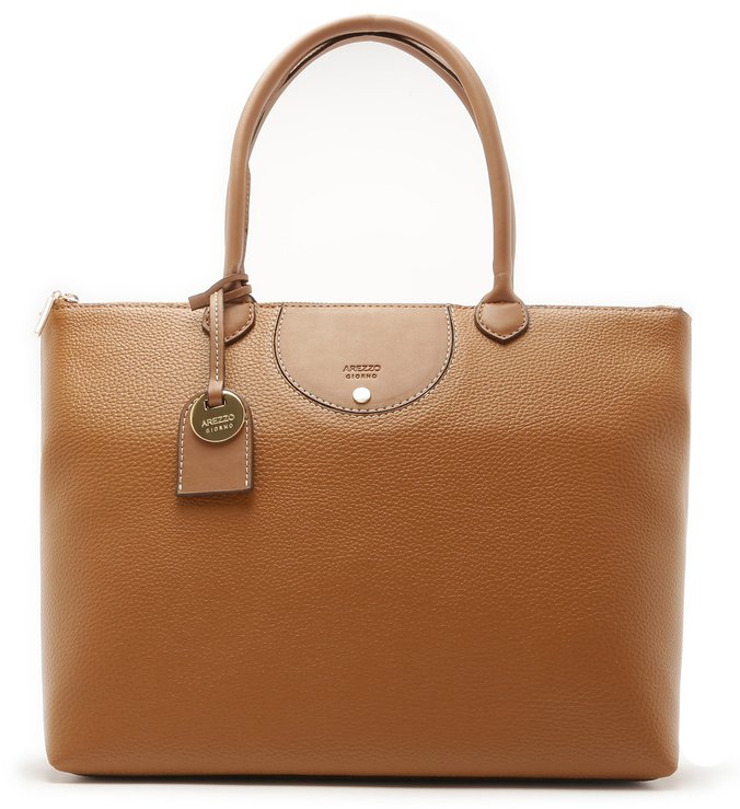 Bolsa Shopping Gabi Grande Natural Wood