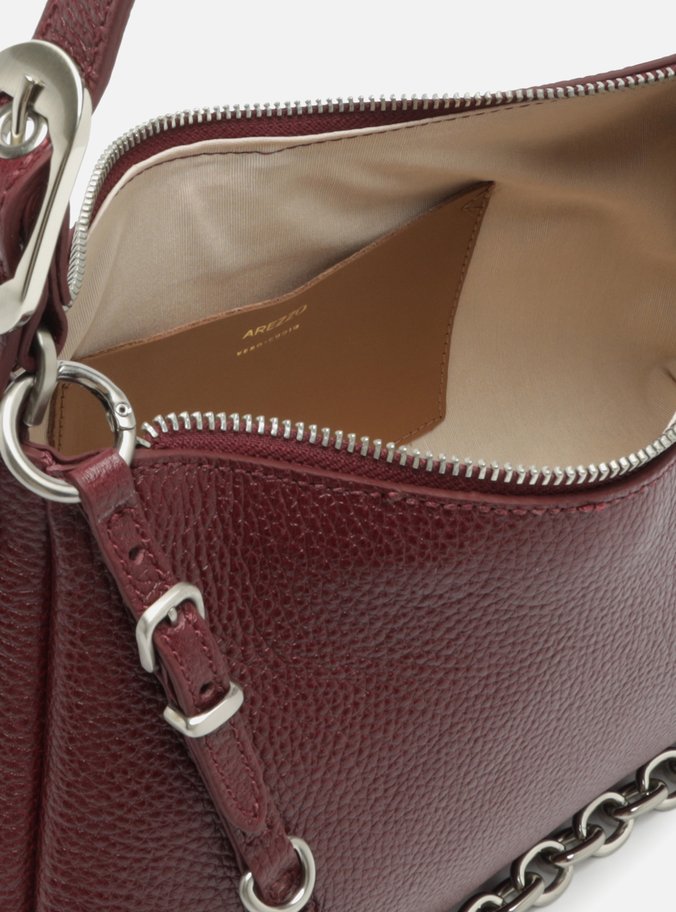 Bolsa Tiracolo Vermelha Couro Média Bag Charm