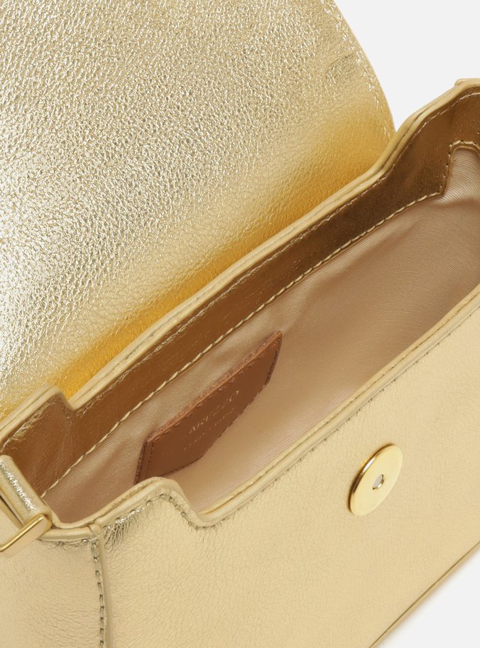 Bolsa Tiracolo Dourada Limoncello Pequena