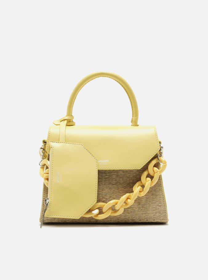 Bolsa Satchel Amarela Iara Média