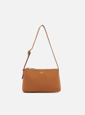 Bolsa Tiracolo Marrom Pequena Alça Fivela