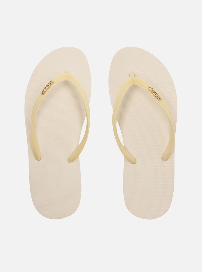 Chinelo de Dedo Amarela Metais Brizza