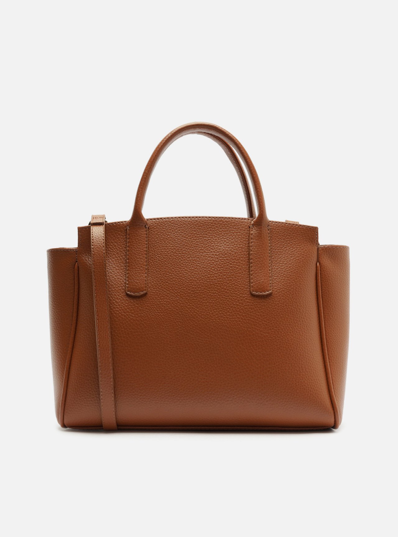Bolsa Tote Marrom Textura Grande Charms — foto 3