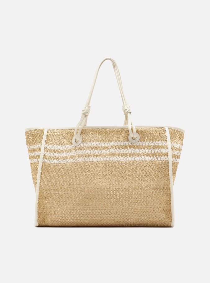 Bolsa Shopping Palha Grande Off-White