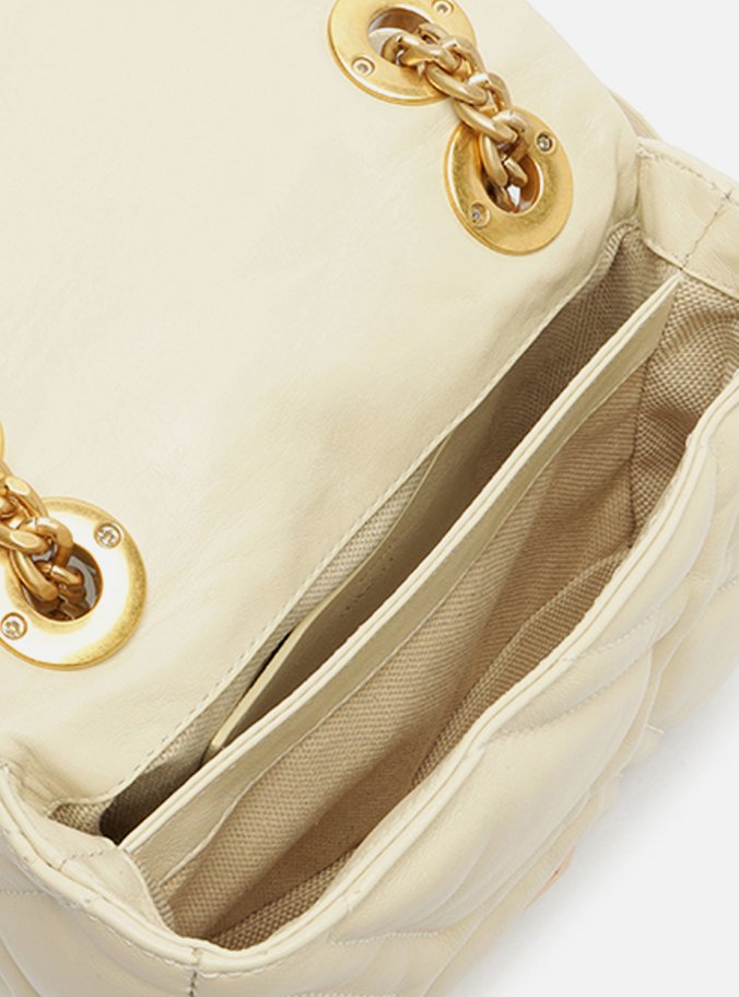Bolsa Tiracolo Branca Couro Emma Média