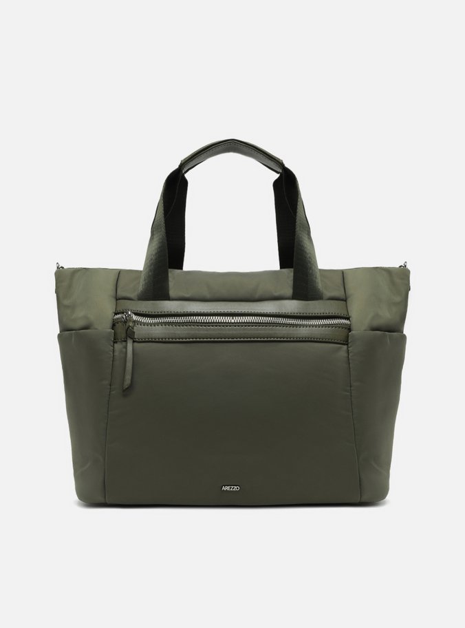 Bolsa Tote Nylon Verde Grande