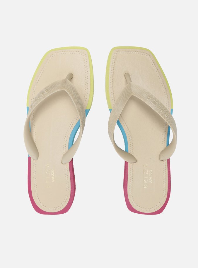 Chinelo de Dedo Multicolorido Color Square Brizza
