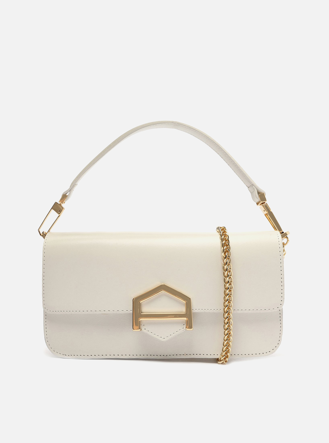 Bolsa Tiracolo Branca Couro A001 Média