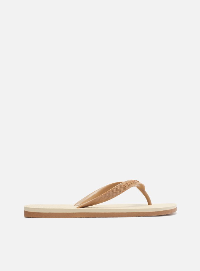 Chinelo de Dedo Marrom Bicolor Roma Basics