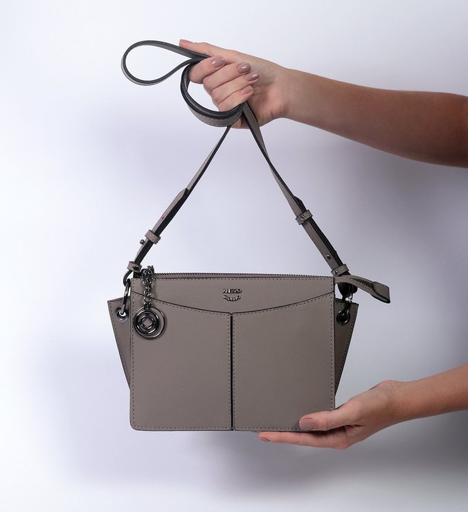 Bolsa arezzo cinza clearance