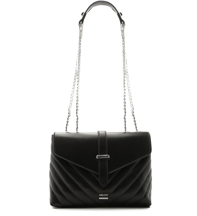 Bolsa Preta Tiracolo Pequena Matelassê