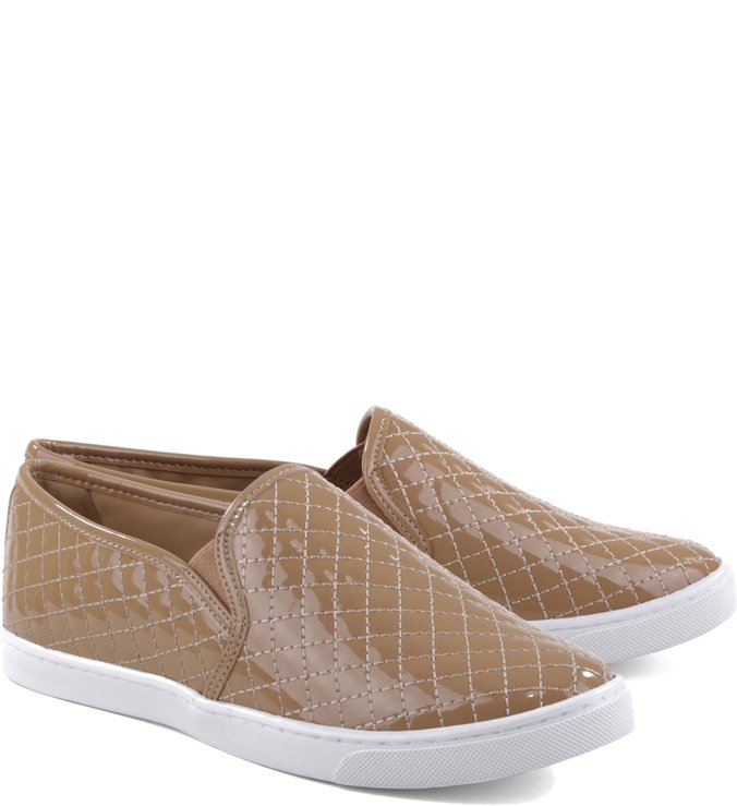 Slip on arezzo bege discount