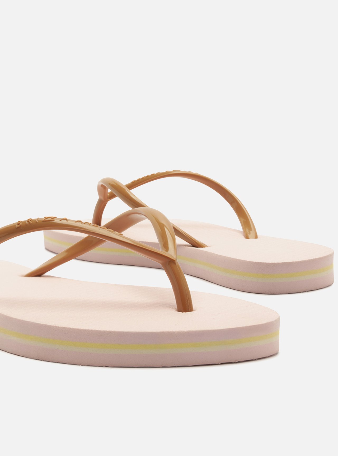 Chinelo de Dedo Marrom Plataforma Tiras Brizza — foto 4