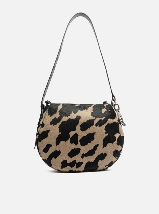Bolsa Tiracolo Animal Print Cow Média Soft