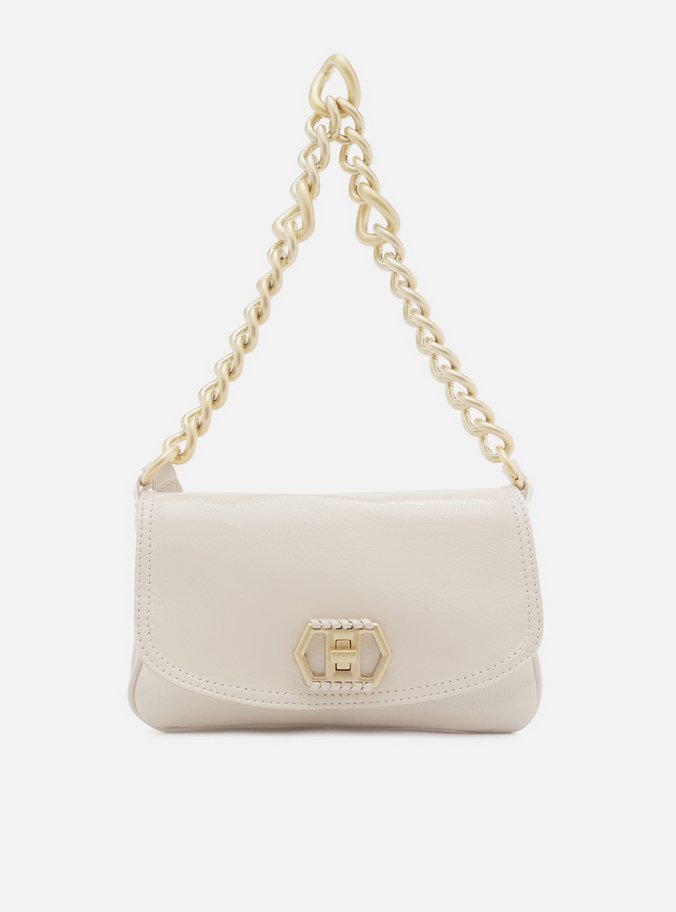 Bolsa Tiracolo Branca Couro Amélia Pequena