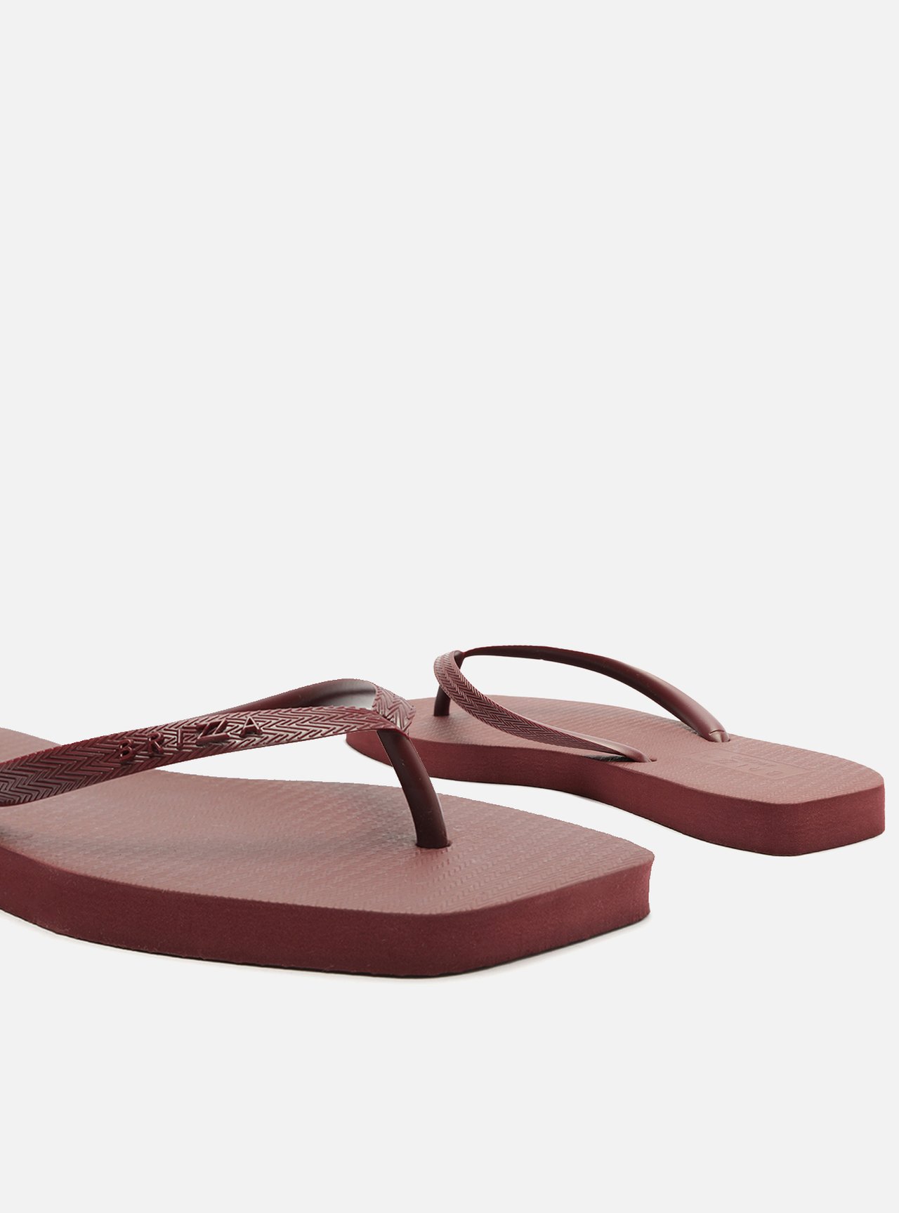 Chinelo de Dedo Vermelho Básico Square Brizza — foto 4