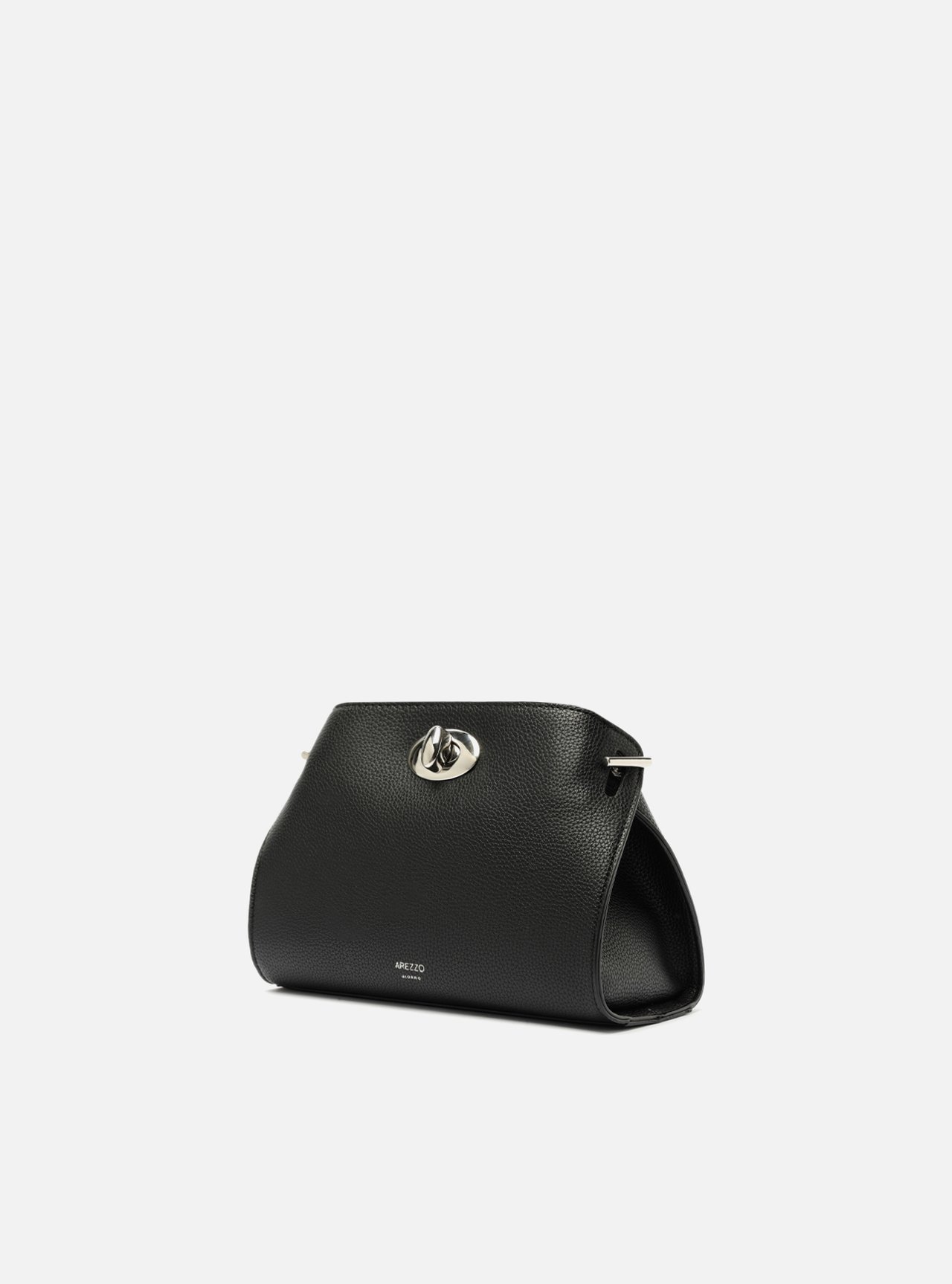 Bolsa Tiracolo Preta Média Corrente — foto 2