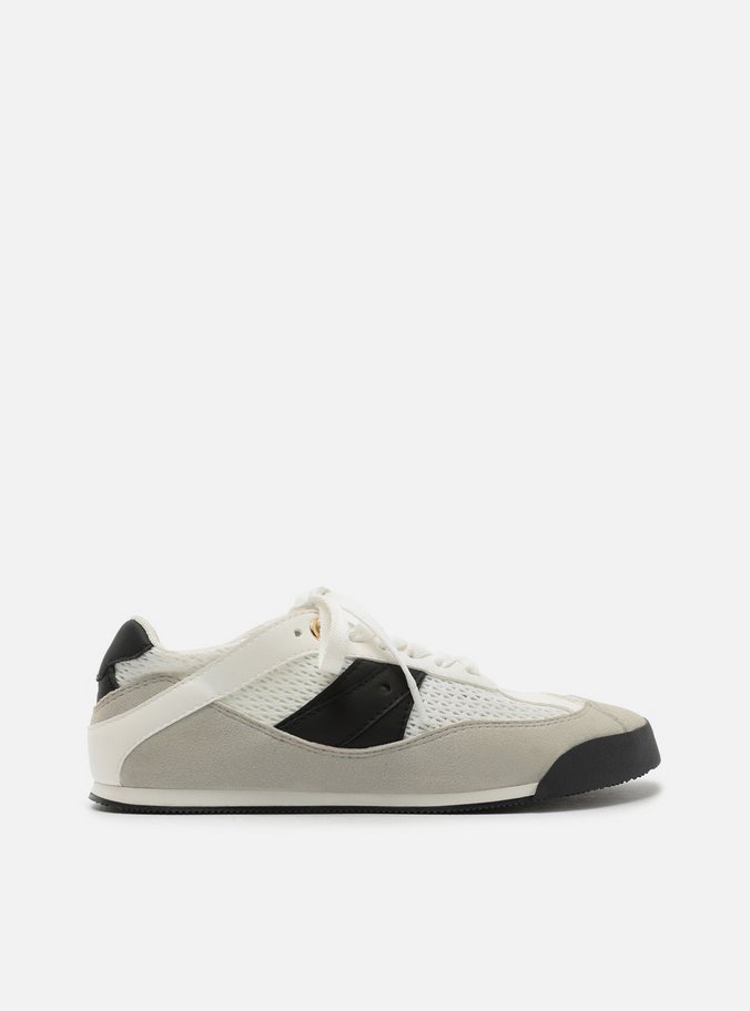 Tênis Branco Mix Recortes Casual