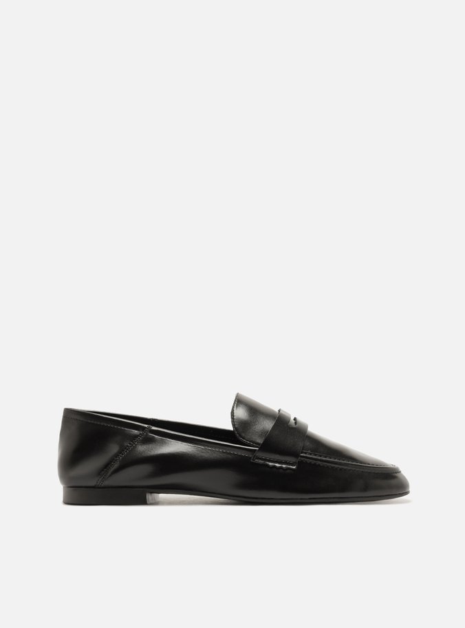 Mocassim Preto Couro Tira Classic