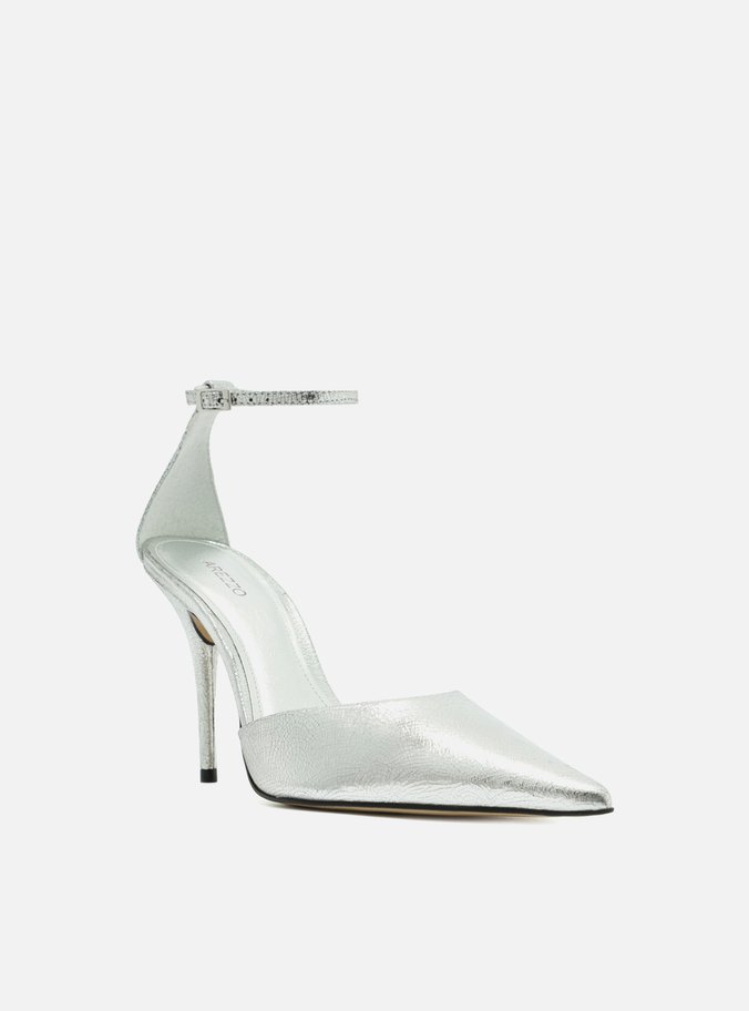 Scarpin Prateado Salto Fino Silver