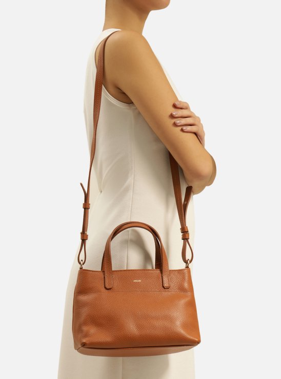 Bolsa Tiracolo Marrom Couro Jenny Pequena