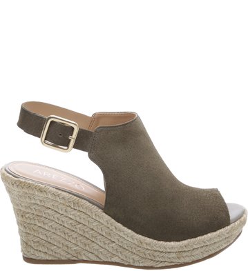 Sandal Boot Plataforma Suede City Army
