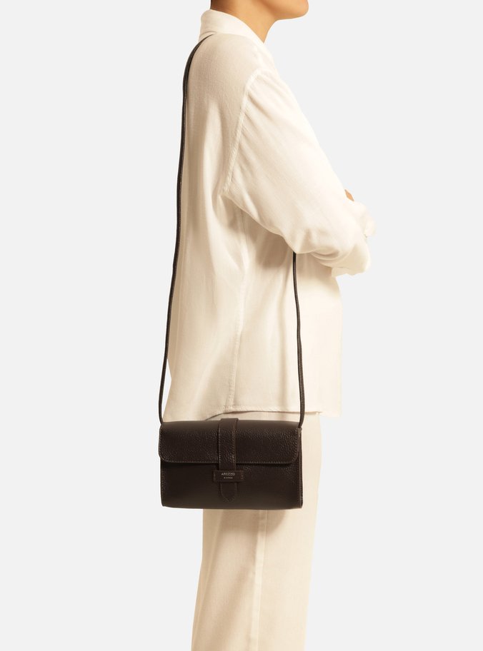 Bolsa Tiracolo Marrom Uva Betina Pequena