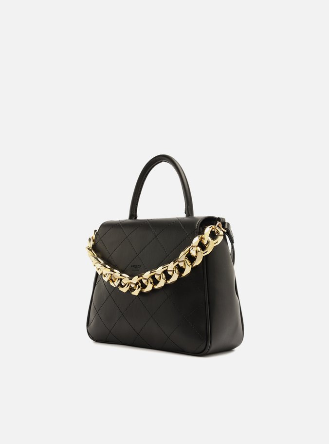Bolsa Satchel Preta Pequena Corrente