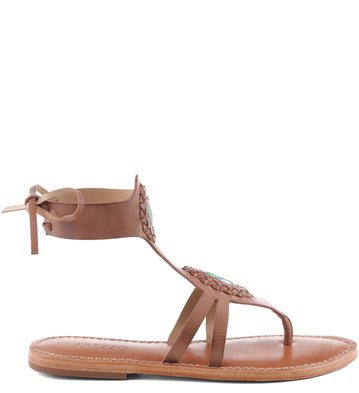 Rasteira Pedraria Boho Amber
