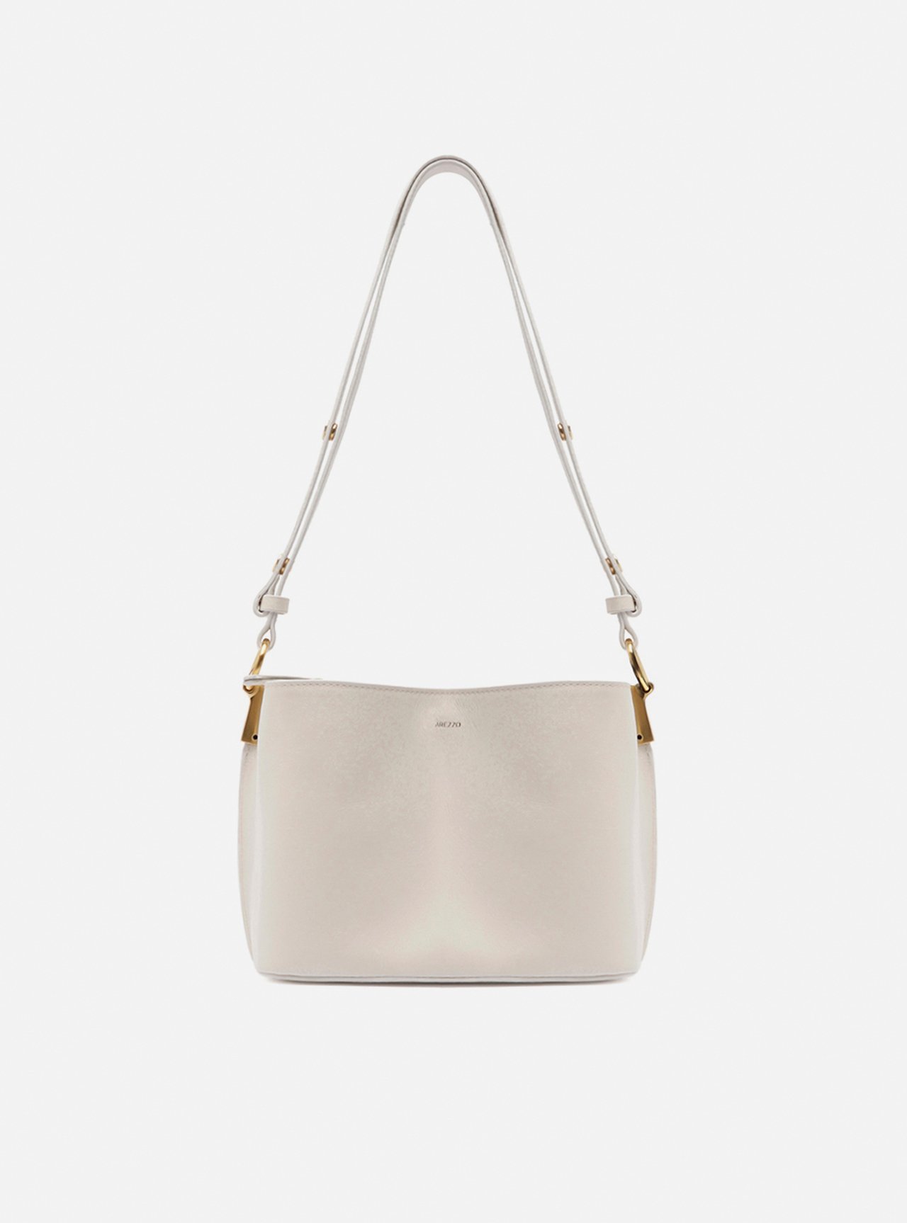 Bolsa Tiracolo Branco Couro Helena Pequena — foto 3
