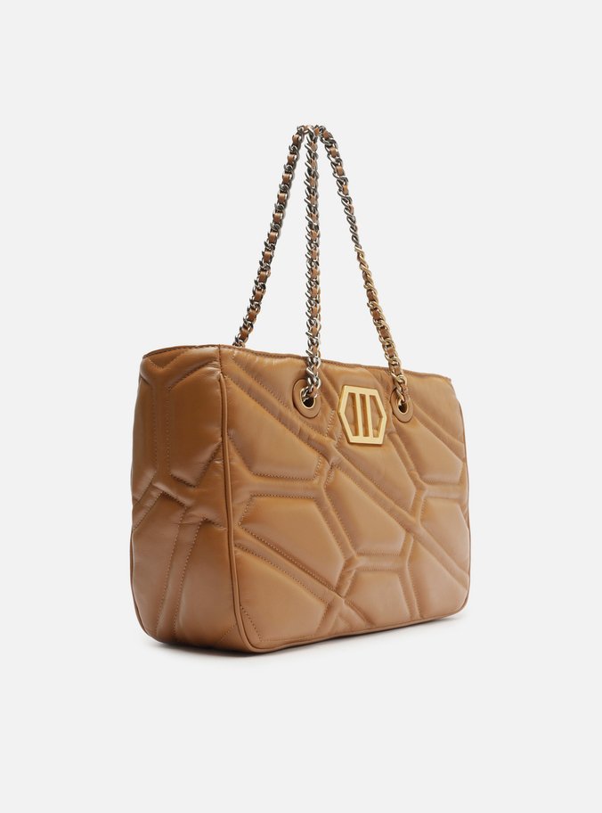 Bolsa Shopping Marrom Nut Couro Emma Grande