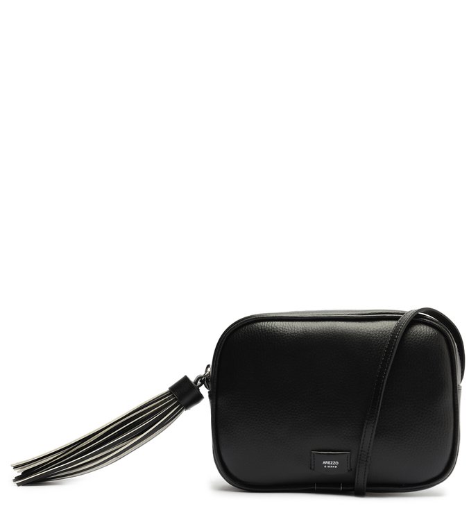 Bolsa Tiracolo Preta Laura Pequena