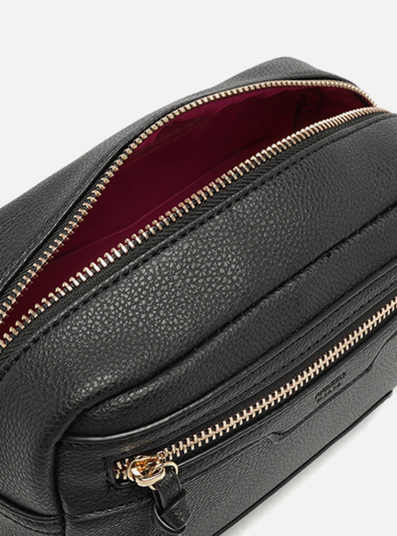 Bolsa Tiracolo Preta Pequena Metais — foto 4