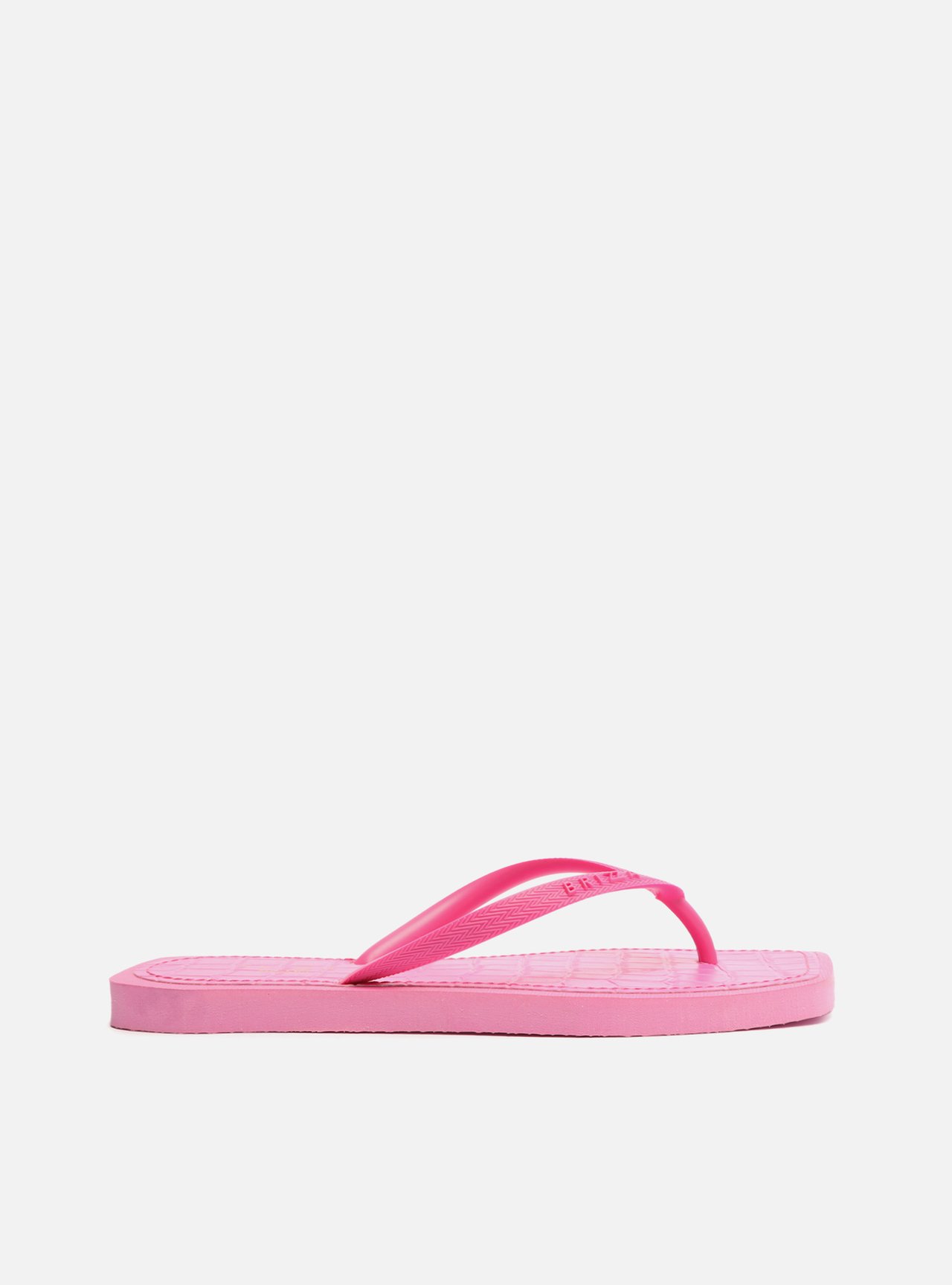 Chinelo de Dedo Rosa Square Palmilha Croco — foto 3