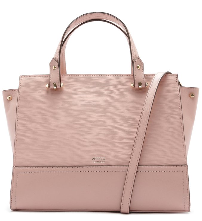 Bolsa Tote Couro Julia Grande Sugar Blush