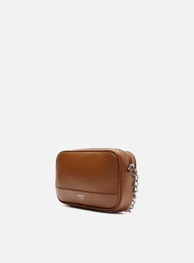 Bolsa Tiracolo Caramelo Pequena Corrente Basic