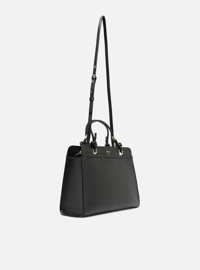 Bolsa Tote Preta Média Enrolados