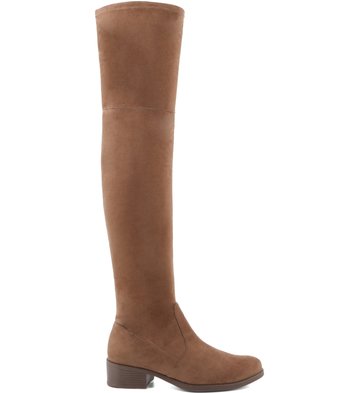 Bota Cano Longo Acamurçada Caramelo