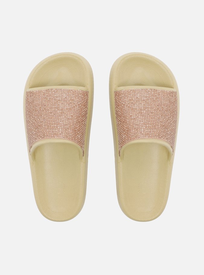 Sandália Off-White Salto Rasteiro