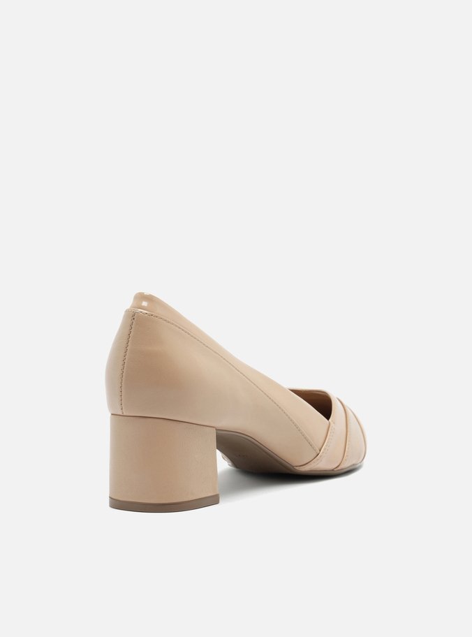 Scarpin Nude Salto Bloco