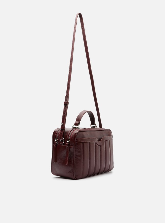 Bolsa Tiracolo Vinho Couro Francine Média