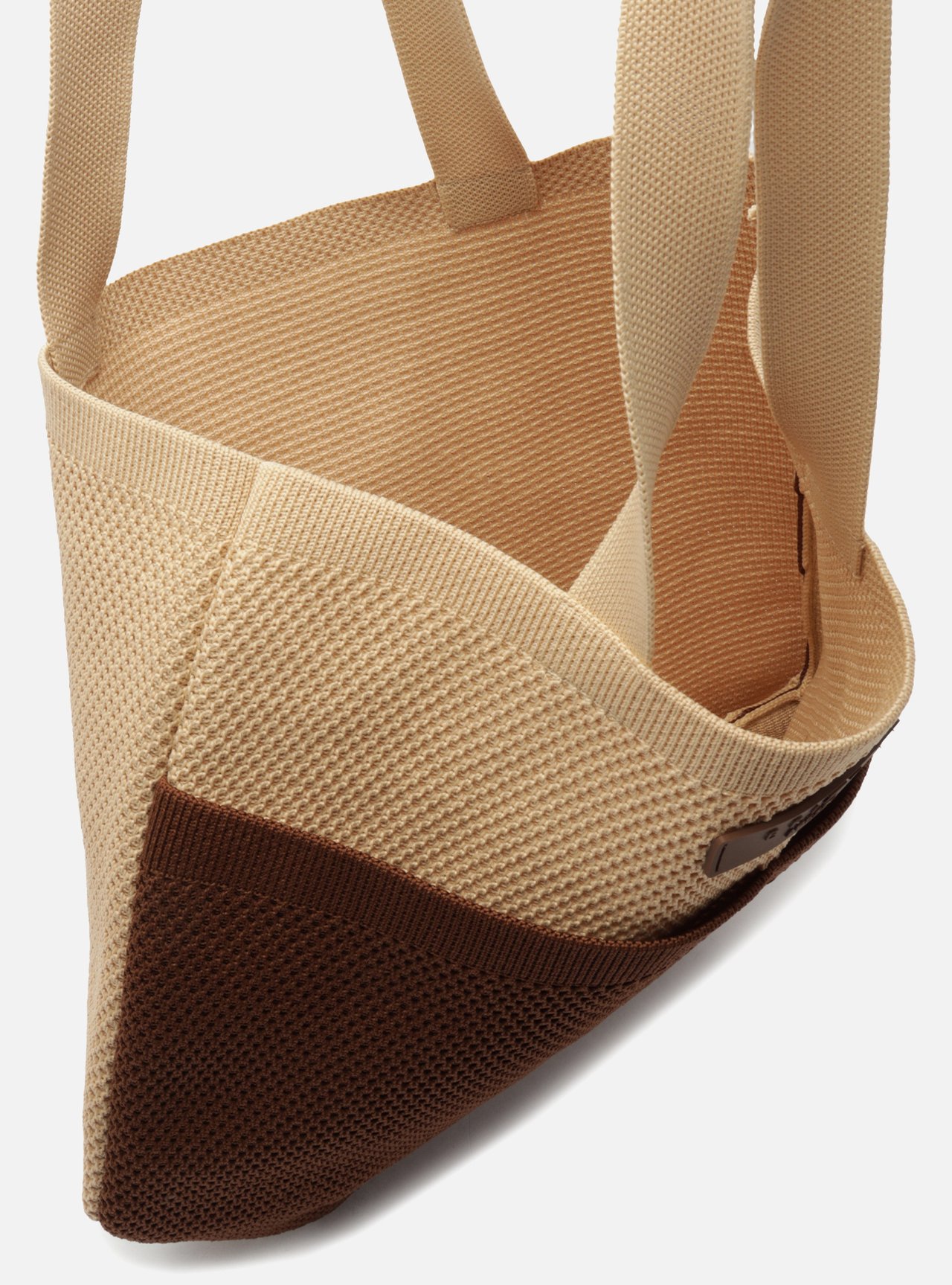 Bolsa Shopping Marrom Knit Grande Metais Brizza — foto 4