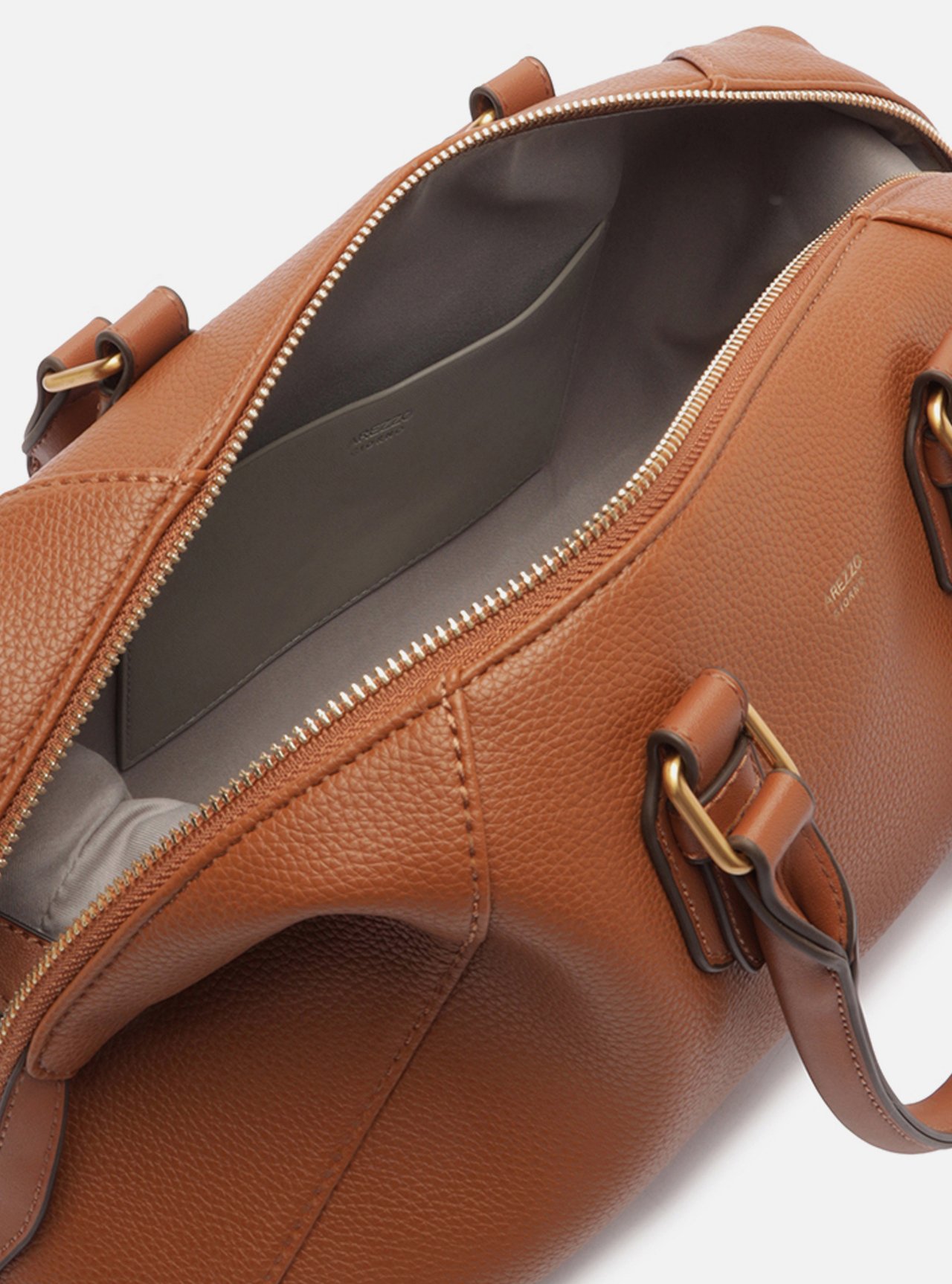 Bolsa Bowling Marrom Média Alças Duplas — foto 4