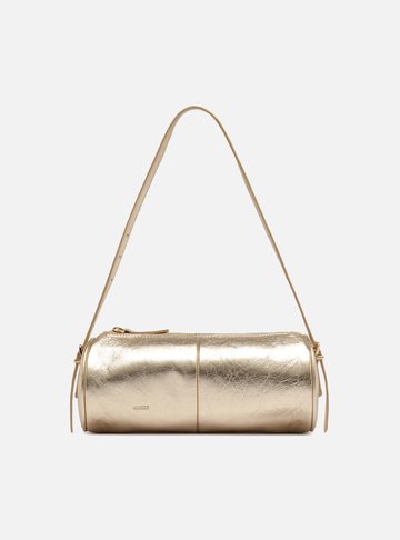 Arezzo — Bolsa Shoulder Dourada Couro Média