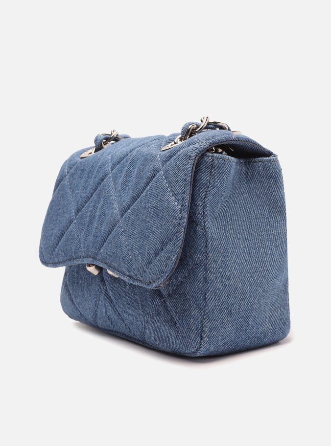 Bolsa Tiracolo Azul Jeans Mizz Pequena