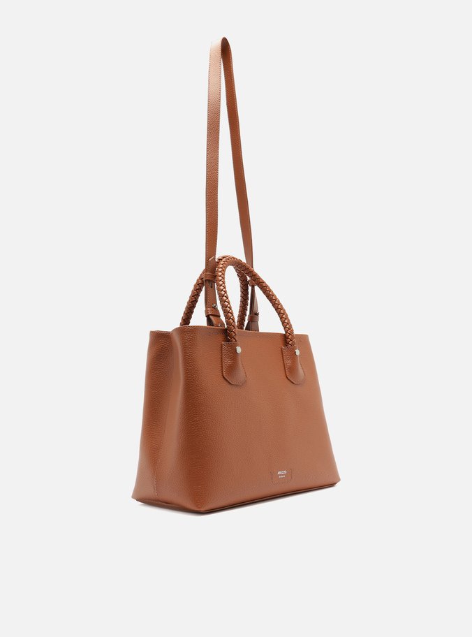 Bolsa Shopping Marrom Grande