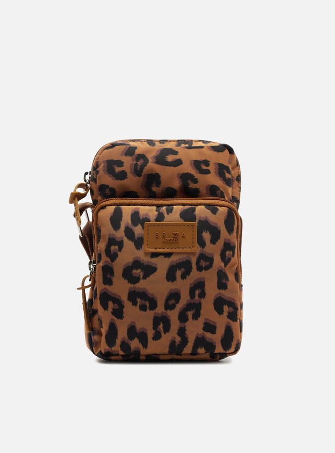 Mini Bolsa Tiracolo Animal Print Nylon Gigi