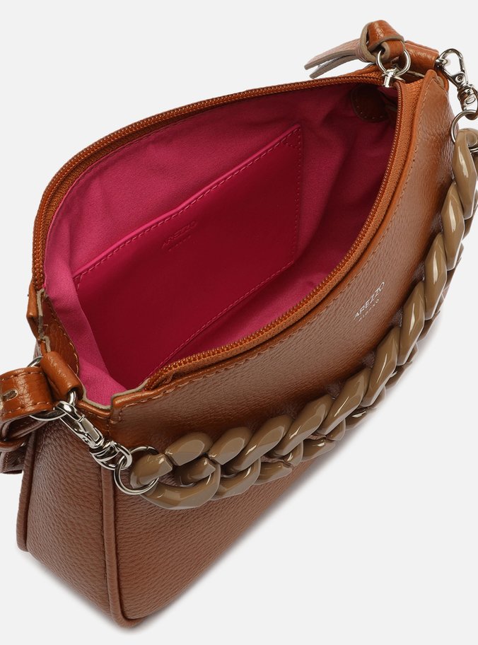 Bolsa Tiracolo Marrom Iara Pequena Cúrcuma